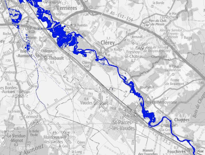 Zones inondables_Q2_Hydratec