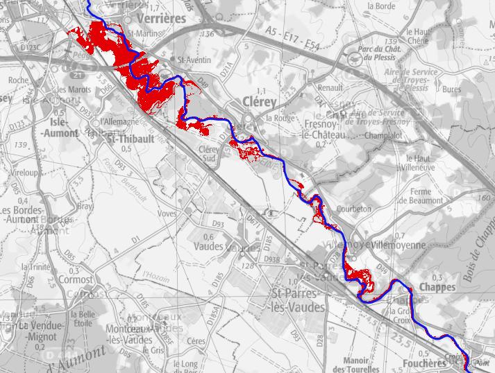 Zones inondables_Q2_modèle SDDEA