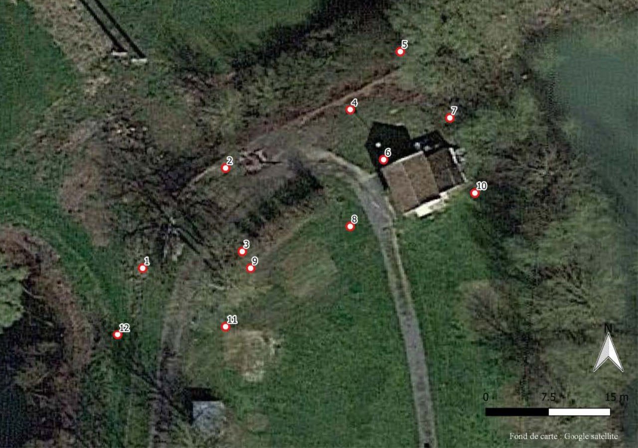 Localisation sondages pédologiques zone humide de Charny-sur-Meuse_FD55