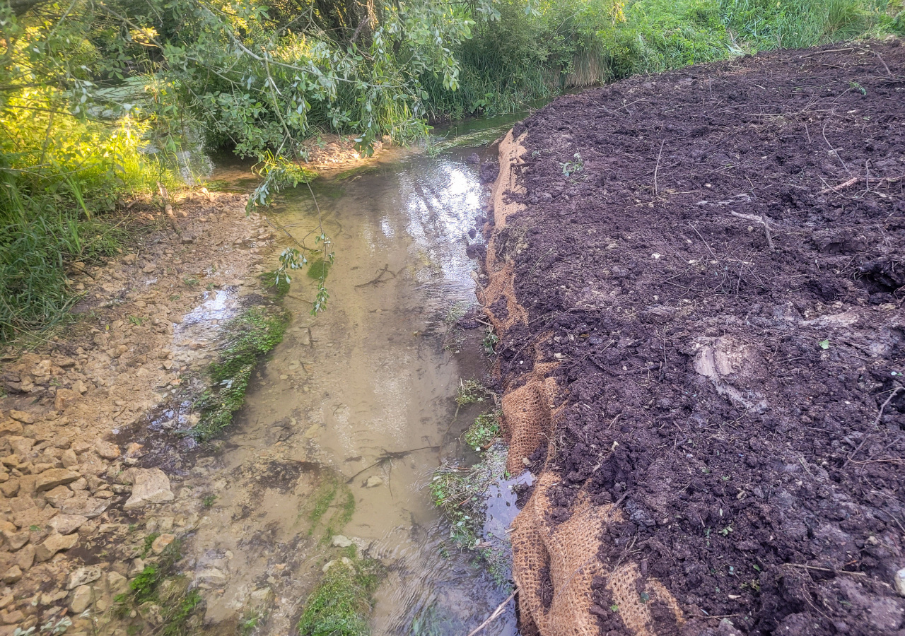Site 2 de Laberlière avec berges retalutées_ 24-05-2025