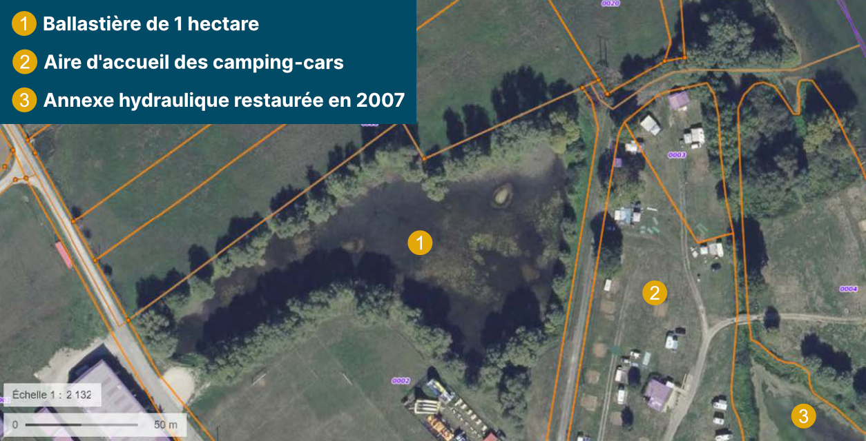Zone concernée par le projet de restauration de la ballastière à Charny-sur-Meuse_FD55
