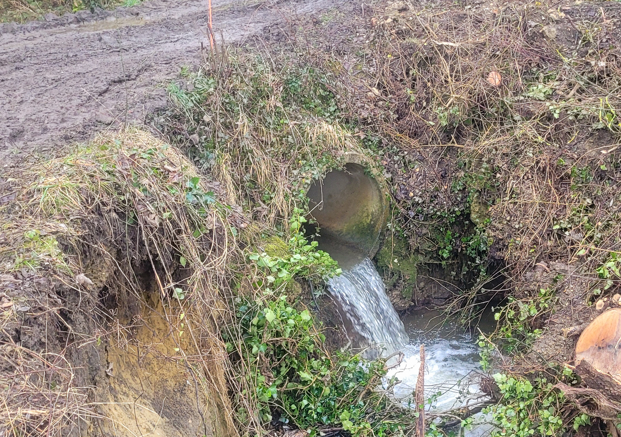 Buse de sortie du bief du moulin